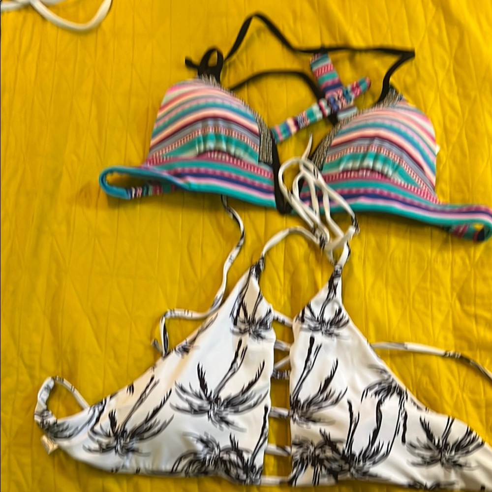 Time and Tru Multicolor and Black & White Bikini Set